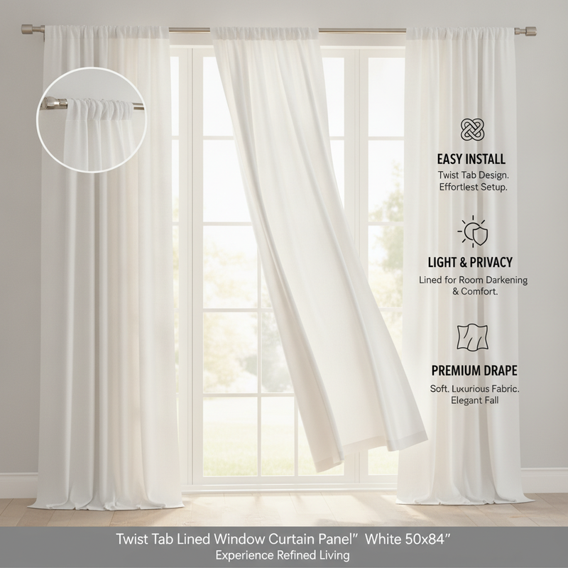 1PCS White Polyester Twist Tab - đánh giá và giá Privacy Filter 2Pack