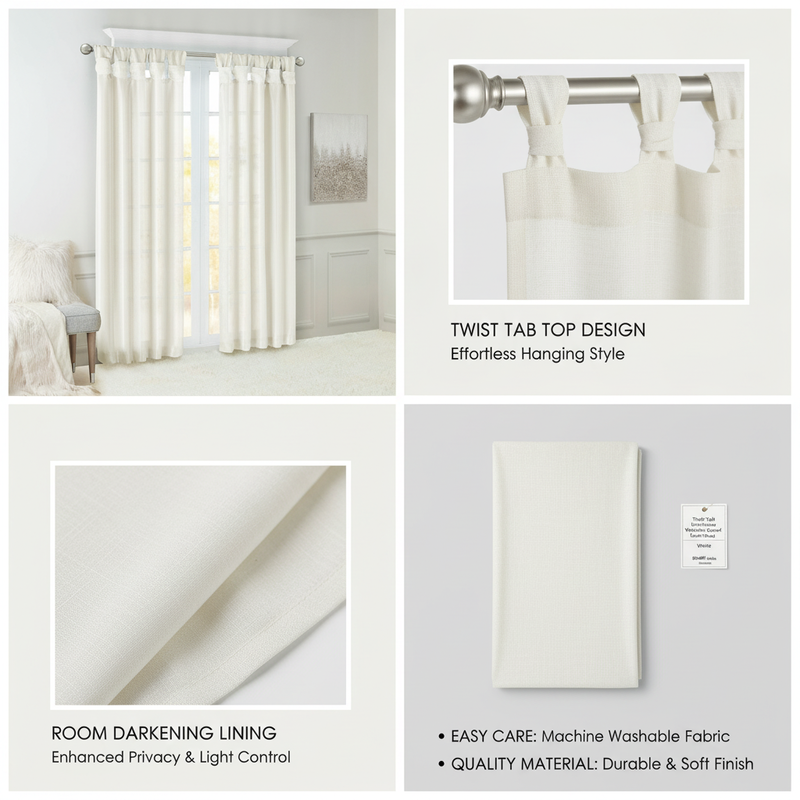 1PCS White Polyester Twist Tab - đánh giá và giá Privacy Filter 2Pack