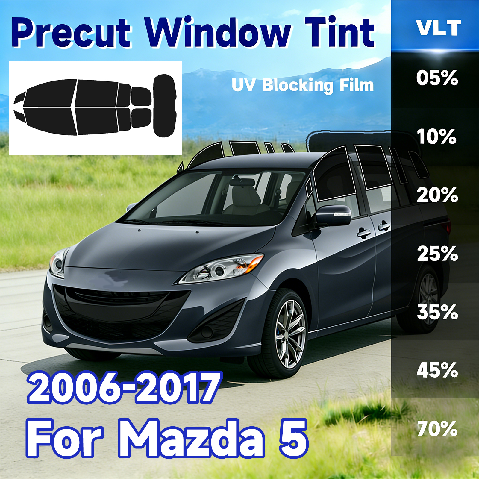Precut Window Tint Car for Maz - đánh giá và giá Glass Protector Auto