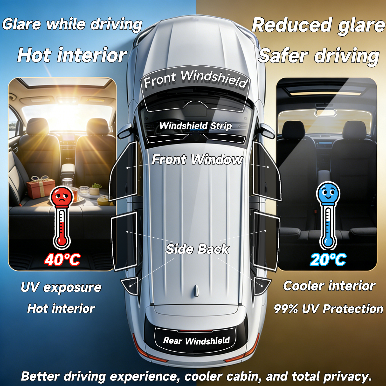 Precut Window Tint Car for Maz - đánh giá và giá Glass Protector Auto