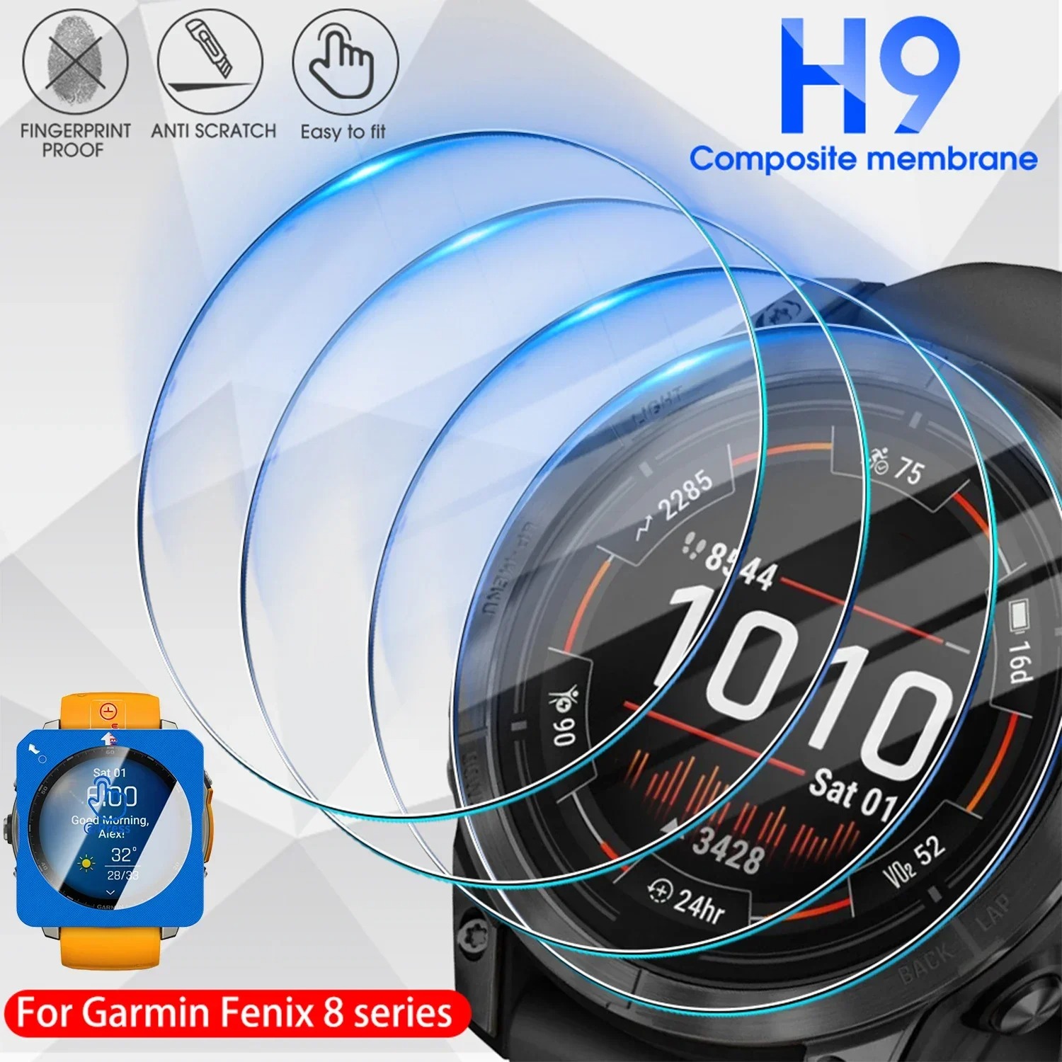 HD Tempered Glass For Garmin F - đánh giá và giá Screen Alignment Tool