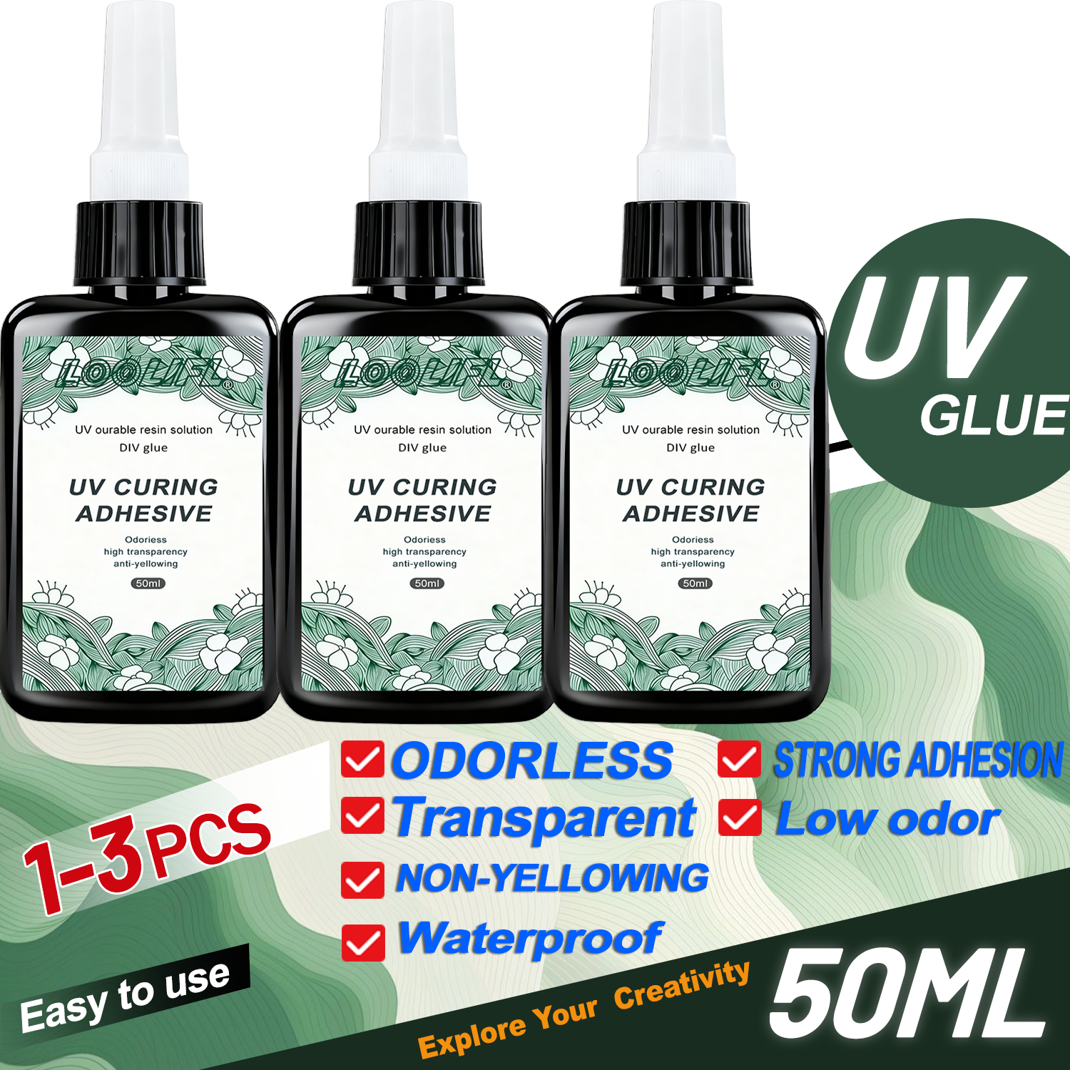 LOOLIFL New Strong 50ml UV Glu - đánh giá và giá Liquid Uv Glue Kit