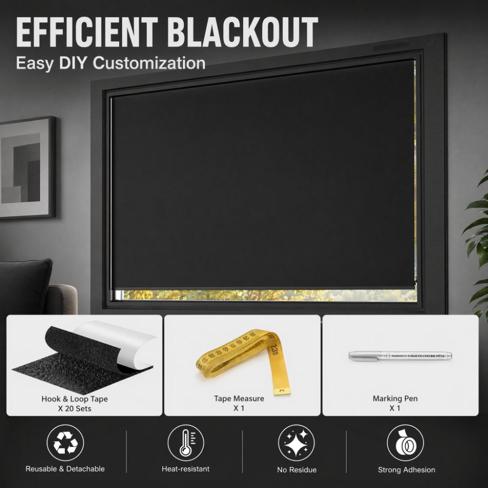 100% Blackout Curtain Darkest  - đánh giá và giá Privacy Screen Protector
