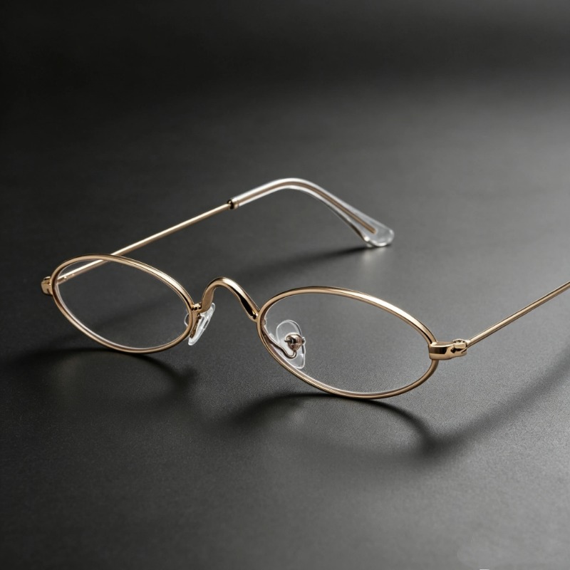 Y2K Small Oval Metal Glasses W - đánh giá và giá Anti Blue Light Film