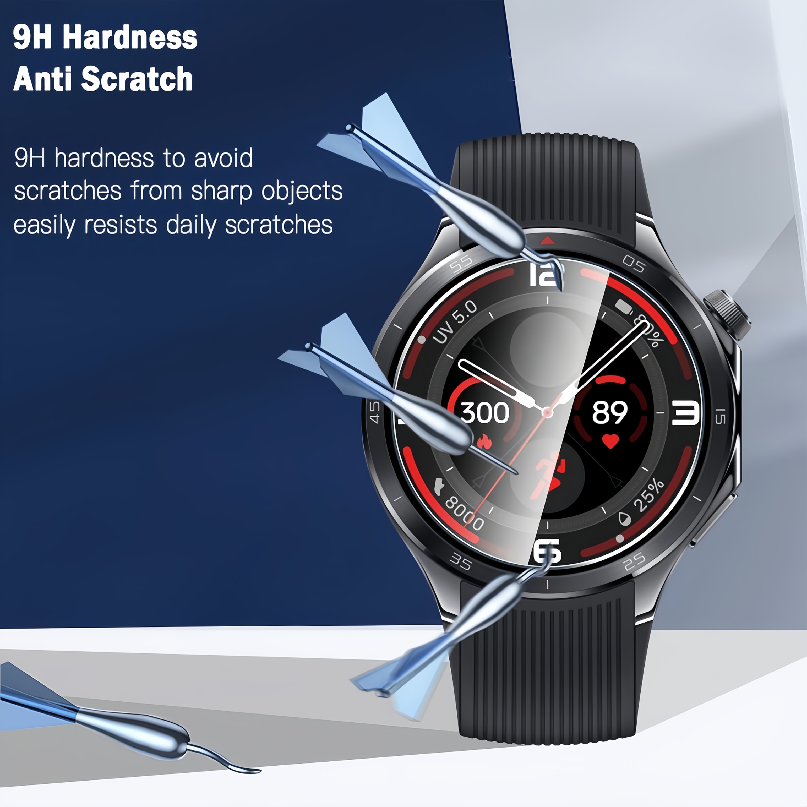 3PCS 9H Tempered Glass Screen  - đánh giá và giá Smartwatch Screen Film